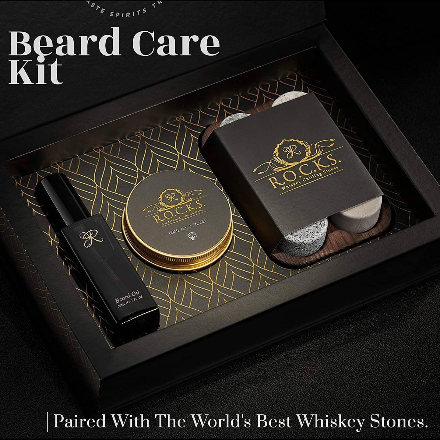 R.O.C.K.S Whiskey Stones & Beard Kit